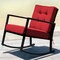 Costway 2PCS Patio Rattan Rocker Chair Outdoor Glider Rocking Chair Cushion Turquoise\Red